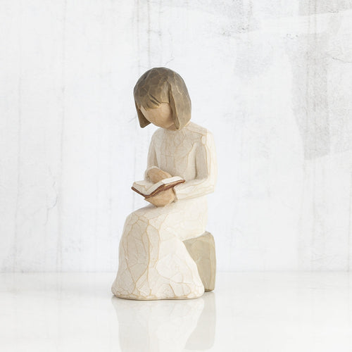 Wisdom figurine as a learning and reflection keepsake gift