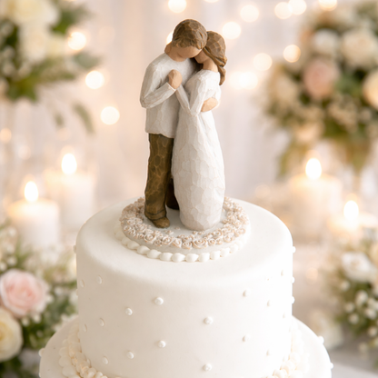 Promise Cake Topper figurine as a romantic wedding keepsake for couples