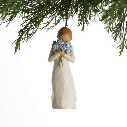 Forget Me Not ornament as a thinking of you keepsake gift