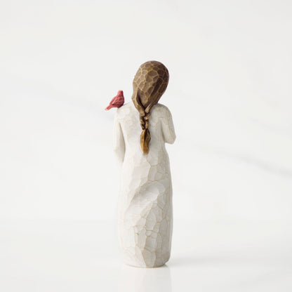Messenger with Cardinal figurine as a comfort and remembrance gift