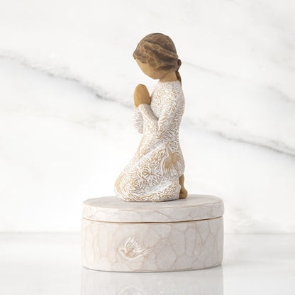 Prayer of Peace Keepsake Box displayed as a calming spiritual reflection gift